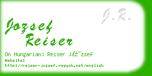 jozsef reiser business card